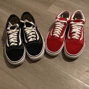 Two pairs of vans